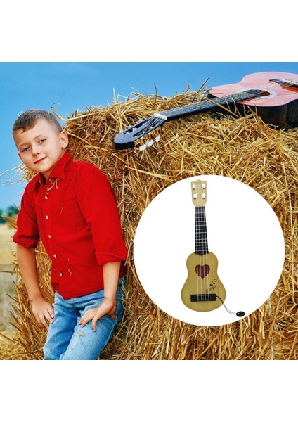 Ukulele Oyuncak 4 Öncesi Eğitici Sarı 38X12.5CM (Yurt Dışından)