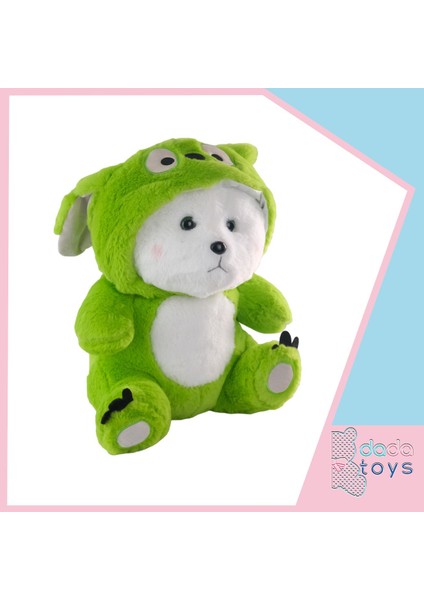 Ayi Uzun Kulakli Kapşonlu Uyku Arkadaşi 40 cm Yeşil Ynsmr