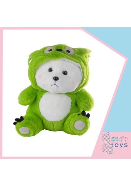 Ayi Uzun Kulakli Kapşonlu Uyku Arkadaşi 40 cm Yeşil Ynsmr