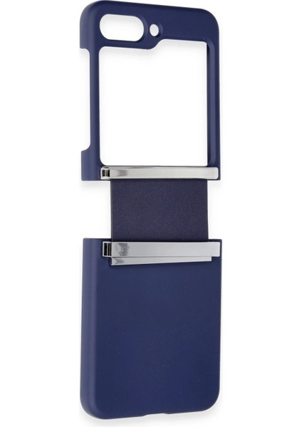 Samsung Galaxy Z Flip 5 Kılıf Belt Flip Kapak - Lacivert Ynsmr