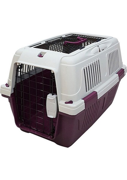 Cd4 Üstten Açılabilir Kedi-Köpek Taşıma Çantası Bordo 63X41X40CM Bstmy