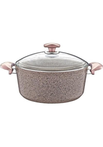 3110 - 2 Parça - Biogranit - 22X11,5 cm 3,50 Litre - Derin Tencere, Sütlü Kahve Gövde ve Detay fiyatları