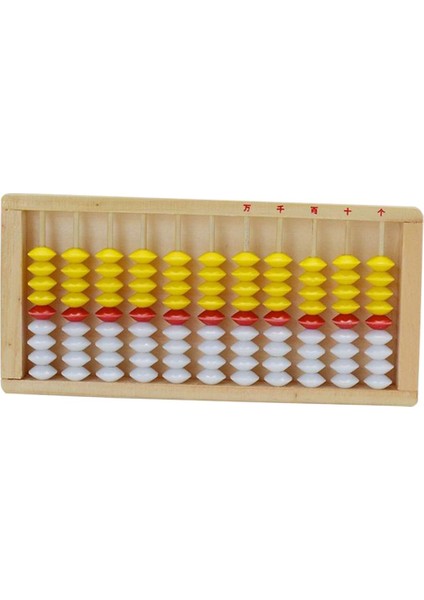 Çocuklar Için Abaküs Matematik Oyuncağı Çocuklar Abaküsü Ahşap Sarı Kırmızı (Yurt Dışından) modelleri