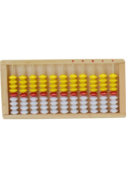 Çocuklar Için Abaküs Matematik Oyuncağı Çocuklar Abaküsü Ahşap Sarı Kırmızı (Yurt Dışından) fırsatları