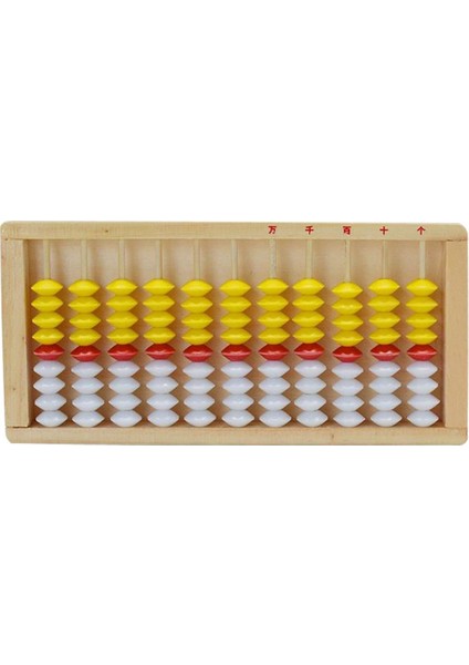 Çocuklar Için Abaküs Matematik Oyuncağı Çocuklar Abaküsü Ahşap Sarı Kırmızı (Yurt Dışından) indirimleri