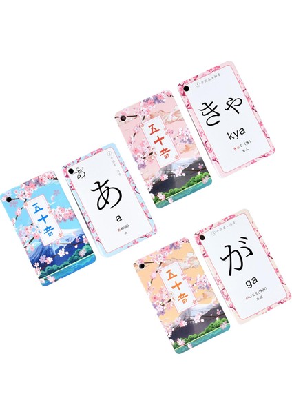 Japonca Kartlar Çalışma Başlangıç ​​hafı Dil Öğrenme Kanji (Yurt Dışından)