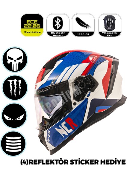 Emporium Ncr Stream Full Face Kapalı Kask (Ece-06)