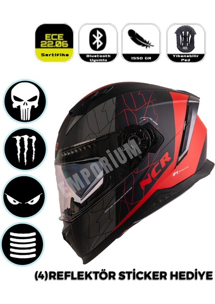 Emporium Ncr Stream Full Face Kapalı Kask (Ece-06)