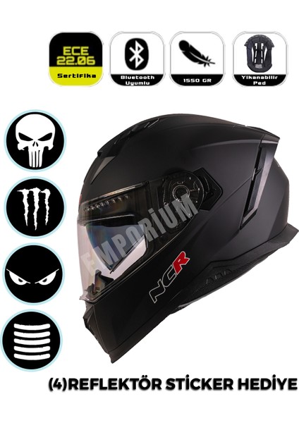 Emporium Ncr Stream Full Face Kapalı Kask (Ece-06)