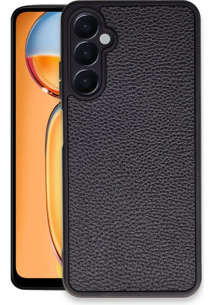 Samsung Galaxy A25 5g Kılıf Aras Deri Kapak - Siyah Ynsmr