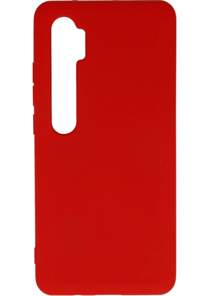 Xiaomi Mi Note 10 Lite Kılıf Nano Içi Kadife Silikon - Kırmızı Ynsmr