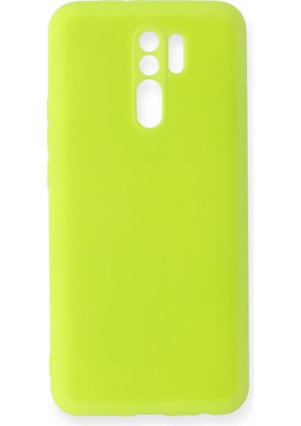 Xiaomi Redmi 9 Kılıf Nano Içi Kadife Silikon - Sarı Ynsmr