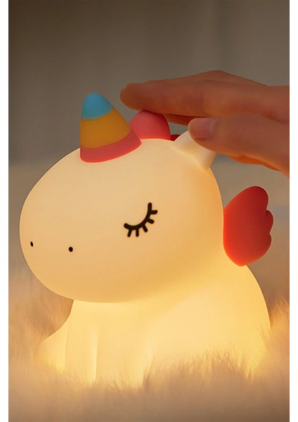 A007 Dekoratif Gece Lambası Bebek Unicorn Ynsmr