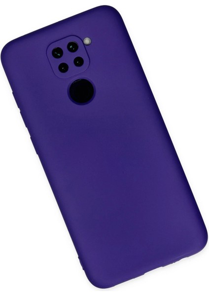 Xiaomi Redmi Note 9 Kılıf Nano Içi Kadife Silikon - Mor Ynsmr