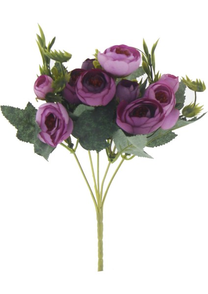 1 Demet Erengül Şakayık Orta Boy Plastik Saplı Kumaş Çiçek modelleri