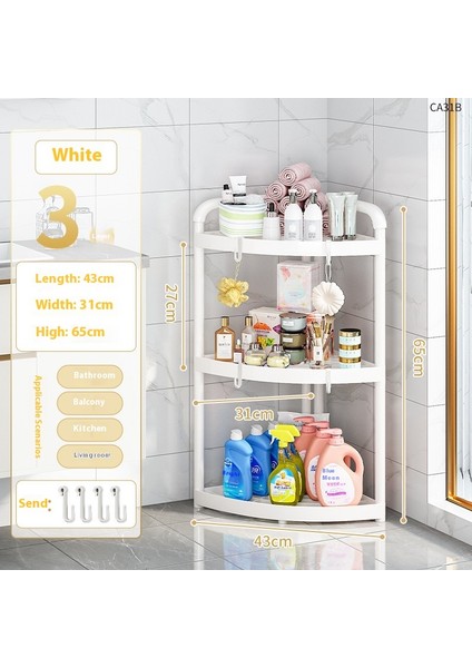 Banyo Raf Rafları Ayaklı Banyo Tripod Kelepçeleri Depolama Tanrısı Tuvalet Tuvalet Köşe Depolama (Yurt Dışından)