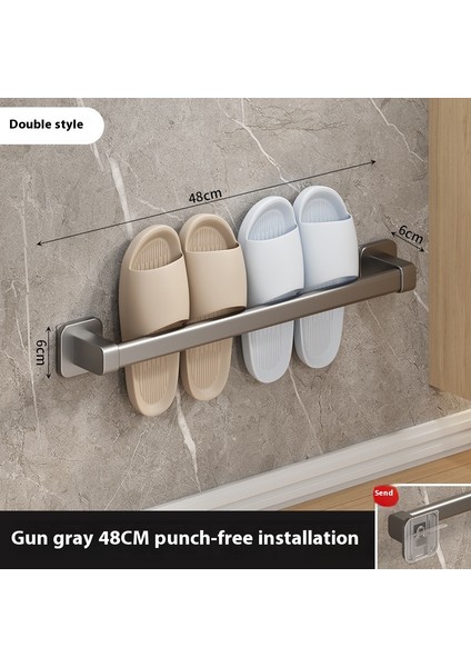 Banyo Terlik Rafı Banyo Rafı Ayakkabı Saklama Tuvalet Asma Rafı Boşaltma Rafı (Yurt Dışından)