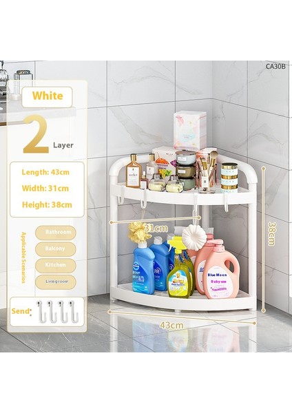 Banyo Raf Rafları Ayaklı Banyo Tripod Kelepçeleri Depolama Tanrısı Tuvalet Tuvalet Köşe Depolama (Yurt Dışından)