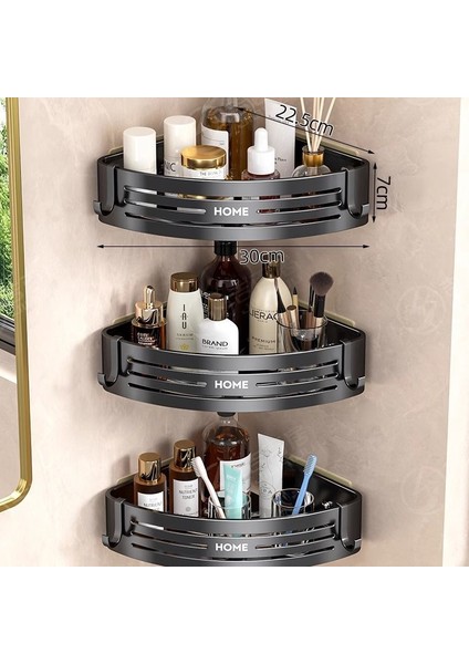 Banyo Banyo Üçgen Raf Tuvalet Tuvalet Rafı Punch Yok Duvara Monte Duvar Rafı (Yurt Dışından)
