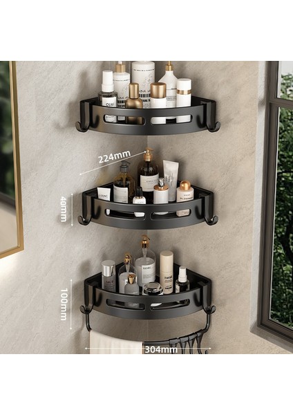 Banyo Banyo Üçgen Raf Tuvalet Tuvalet Rafı Punch Yok Duvara Monte Duvar Rafı (Yurt Dışından)