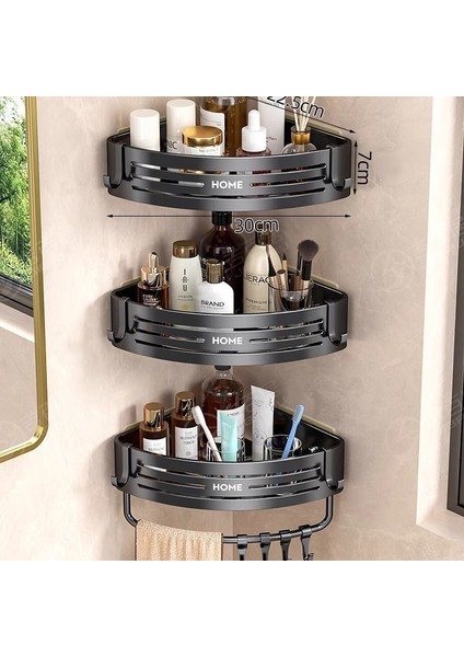 Banyo Banyo Üçgen Raf Tuvalet Tuvalet Rafı Punch Yok Duvara Monte Duvar Rafı (Yurt Dışından)