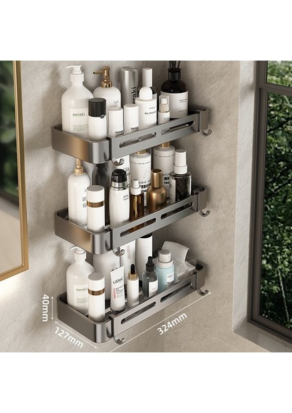 Banyo Banyo Üçgen Raf Tuvalet Tuvalet Rafı Punch Yok Duvara Monte Duvar Rafı (Yurt Dışından)