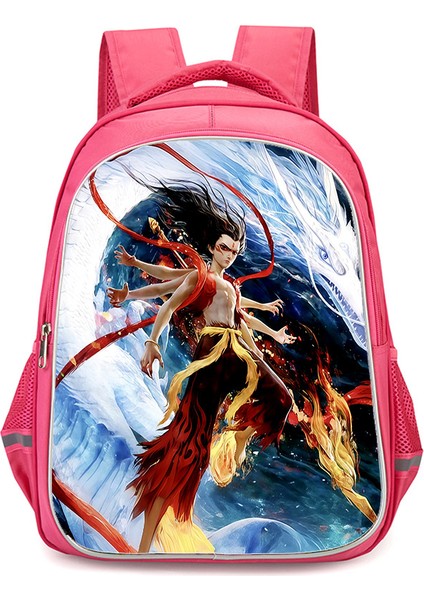 Nezha Iki Sihirli Çocuk Denizin Peşinde Anime Omuzlar Öğrenciler Okul Çantası Bilgisayar Çantası (Yurt Dışından)