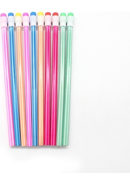 Kurşun Kalemler Çizim Eskiz Kalemleri Çocuk Öğrenme Kırtasiye Malzemeleri Silgili Altıgen Kalemler Ilkokul Kalemleri 20 Adet (Yurt Dışından)