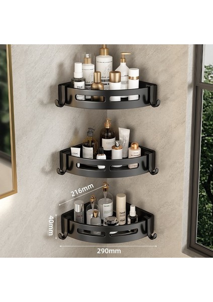Banyo Banyo Üçgen Raf Tuvalet Tuvalet Rafı Punch Yok Duvara Monte Duvar Rafı (Yurt Dışından)