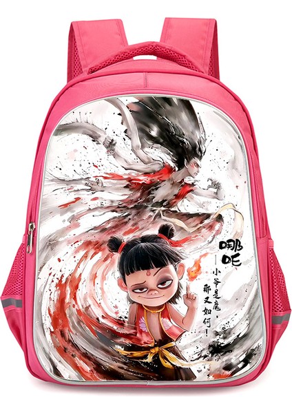 Nezha Iki Sihirli Çocuk Denizin Peşinde Anime Omuzlar Öğrenciler Okul Çantası Bilgisayar Çantası (Yurt Dışından)