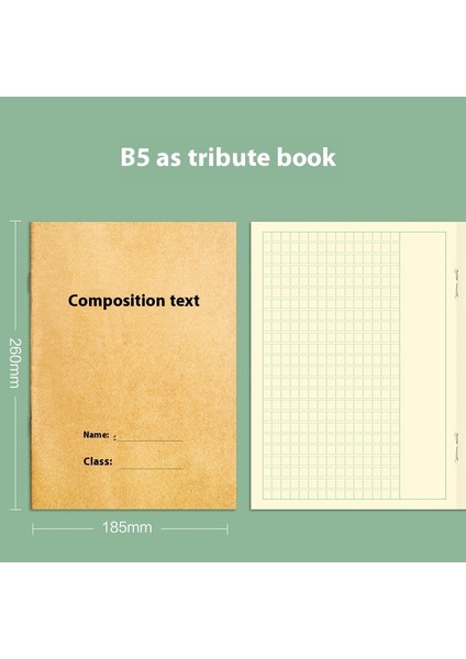 Kraft Kağıt Çalışma Kitabı Ilkokul ve Ortaokul Öğrencileri Birleştirilmiş Standart Alıştırma Kitabı Ingilizce Matematik Kompozisyon Kitabı Defter 10 Kitap Seti (Yurt Dışından)