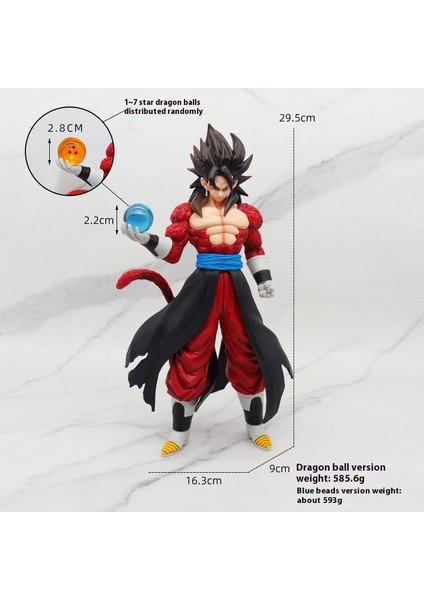 Yedi Dragon Ball Süper Saiyan El Yapmak Için Anime Modeli Çevre Süsleri Sun Wukong Vegeta Klasik Süper Sai (Yurt Dışından)