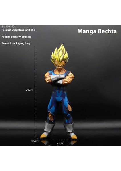Yedi Dragon Ball Süper Saiyan El Yapmak Için Anime Modeli Çevre Süsleri Sun Wukong Vegeta Klasik Süper Sai (Yurt Dışından)