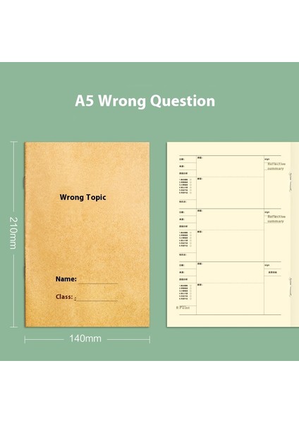 Kraft Kağıt Çalışma Kitabı Ilkokul ve Ortaokul Öğrencileri Birleştirilmiş Standart Alıştırma Kitabı Ingilizce Matematik Kompozisyon Kitabı Defter 10 Kitap Seti (Yurt Dışından)
