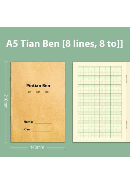 Kraft Kağıt Çalışma Kitabı Ilkokul ve Ortaokul Öğrencileri Birleştirilmiş Standart Alıştırma Kitabı Ingilizce Matematik Kompozisyon Kitabı Defter 10 Kitap Seti (Yurt Dışından)