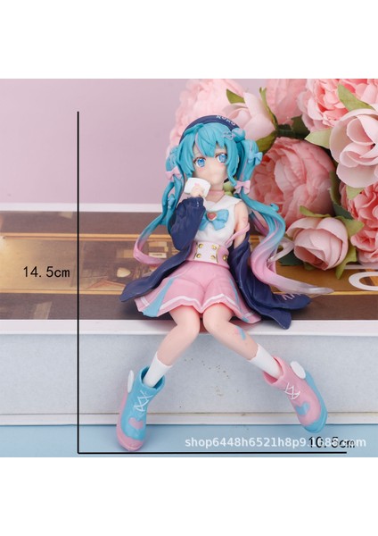 Hatsune Miku El Modeli Ikincil Yuan Sevimli Masaüstü Şasi Süsleri El Aleti (Yurt Dışından)
