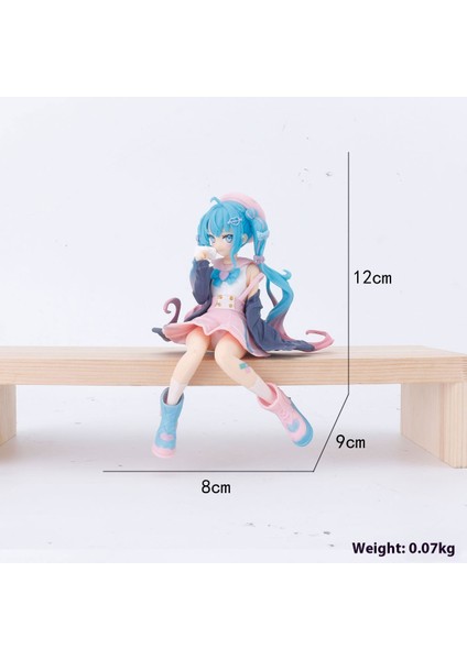 Hatsune Miku El Modeli Ikincil Yuan Sevimli Masaüstü Şasi Süsleri El Aleti (Yurt Dışından)