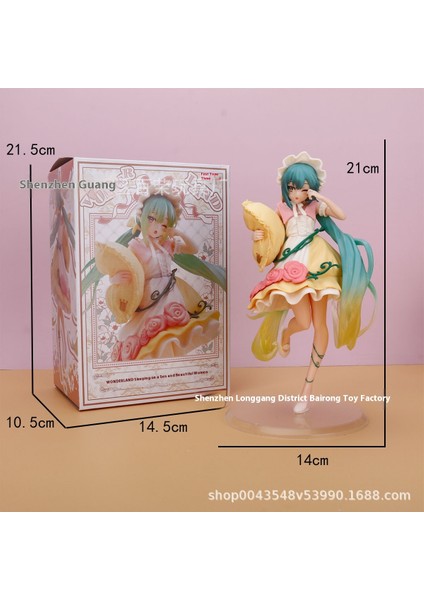 Hatsune Miku El Modeli Ikincil Yuan Sevimli Masaüstü Şasi Süsleri El Aleti (Yurt Dışından)