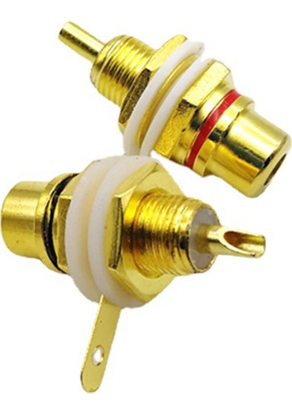 10 Adet Rca Dişi Jack Kaplama Rca Konektörü Altın Panel Montajlı Şasi Ses Soketi Fiş Bölme Somun Lehim Kupası (Yurt Dışından) indirimleri