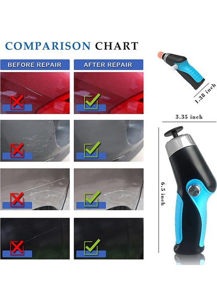 Akülü Araba Tampon Parlatıcı, Araba Detaylandırma Için Mini Taşınabilir Parlatıcı Alet Kiti W/12V 2000MAH Şarj Edilebilir ve Kablo (Yurt Dışından)
