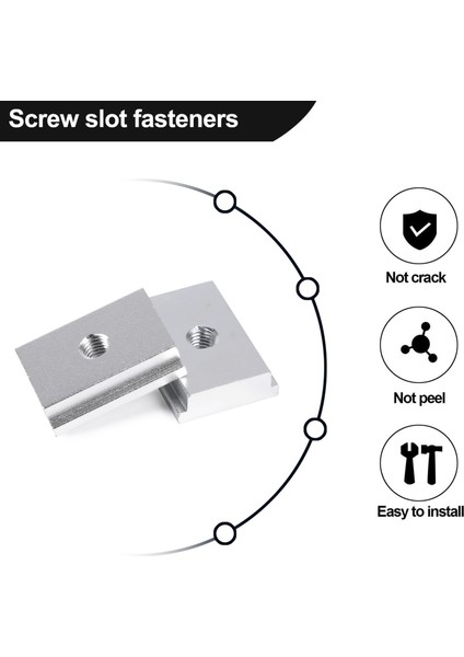 M6 T-Track Slider Sürgülü Somun Alüminyum Alaşımlı T Yuvası Somun Ağaç Işleme Aleti Jigs Vida Yuvası Bağlantı Elemanı 10 Adet (Yurt Dışından) fırsatları