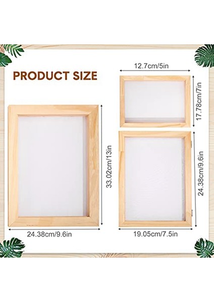 3 Parça Kağıt Ahşap Kağıt Kalıp Yapımı Ekran Kiti 3 Boyutlu Çerçeveler Dıy Için 12.7X17.8CM 19.8X24.8CM 24.8X33.0CM (Yurt Dışından) indirimleri
