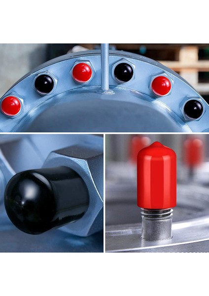 156 Parça Esnek Uç Kapakları Cıvata Vidası Kauçuk Diş Koruyucu Kapak, 9 Boyutta 2/25 Ila 4/5 Inç (Siyah, Kırmızı) (Yurt Dışından) indirimleri