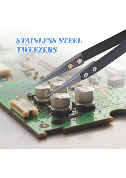 Siyah Seramik Cımbız Seti - Antistatik, Korozyon Önleyici, Antimanyetik, Yüksek Isıya Dayanıklı (3 Paket) (Yurt Dışından) modelleri