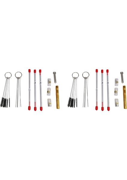 21 Adet Airbrush Nozul Kapağı Kiti Airbrush Iğne Parçaları Yedek Parça (Yurt Dışından)