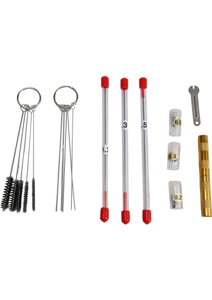 21 Adet Airbrush Nozul Kapağı Kiti Airbrush Iğne Parçaları Yedek Parça (Yurt Dışından)