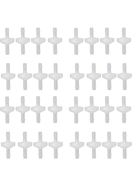 32 Adet 1/4 Inç Çek Valf 6mm Pvdf Tek Yönlü Vana Inline Çek Valf Geri Dönüşsüz Çek Valf Yakıt Gaz Sıvı Hava (Yurt Dışından)