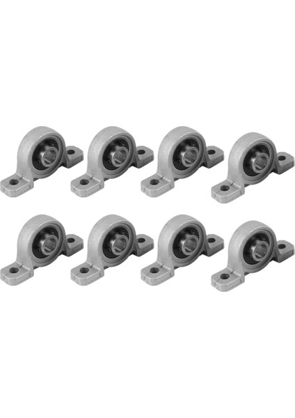 8 Adet KP08 Yastık Blok Monteli Bilyalı Rulman (Çap 8mm Delik) Çinko Alaşımlı Yastık Blok Rulman (Yurt Dışından)