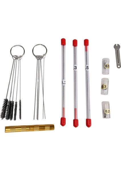 21 Adet Airbrush Nozul Kapağı Kiti Airbrush Iğne Parçaları Yedek Parça (Yurt Dışından)