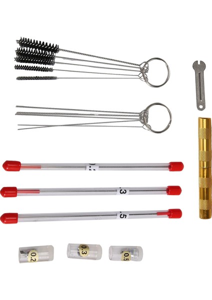 21 Adet Airbrush Nozul Kapağı Kiti Airbrush Iğne Parçaları Yedek Parça (Yurt Dışından)